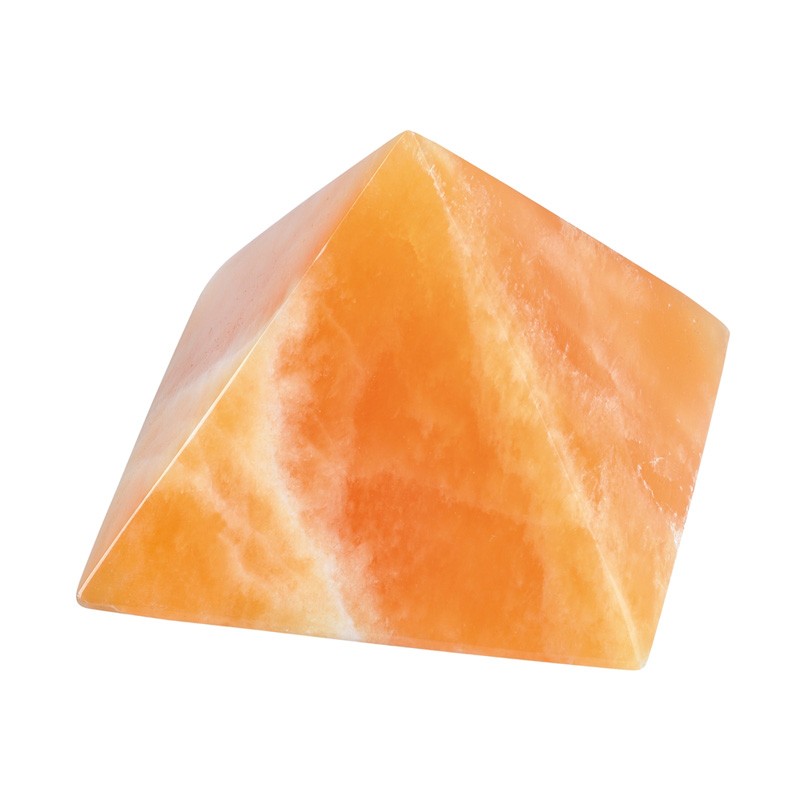 Pyramide Orangencalcit 80mm