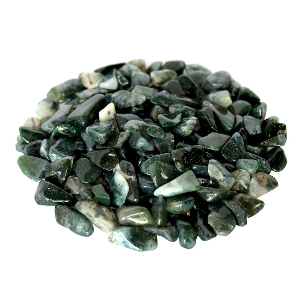 Moosachat Trommelsteine 10-15mm