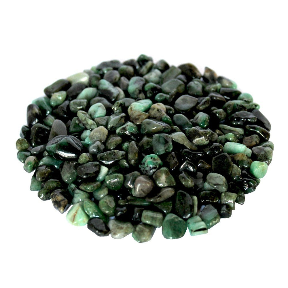 Smaragd Trommelsteine 6-12mm