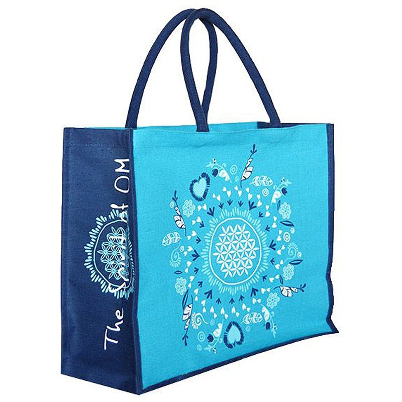Jutetasche Blume des Lebens von The Spirit of OM