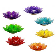 Teelichthalter Chakra Lotus - Set | mit Capiz-Muscheln