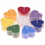 Herzförmige Duftkerzen - Chakra | Fair-Trade (WFTO) zertifiziert