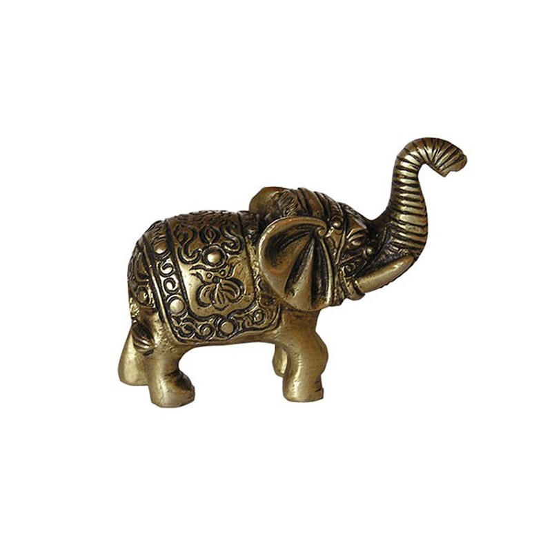 Baby Elefant Figur 5,5cm - Messing