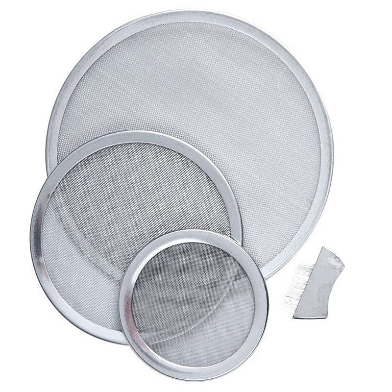 Räuchersieb aus Edelstahl mit Bürste