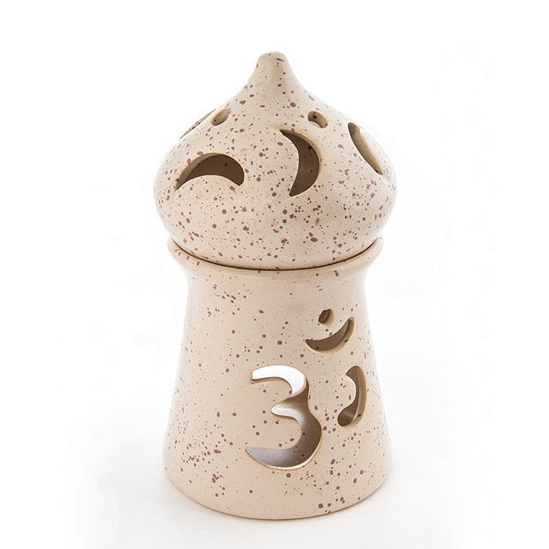 Om Keramik 9 cm Räucherstövchen
