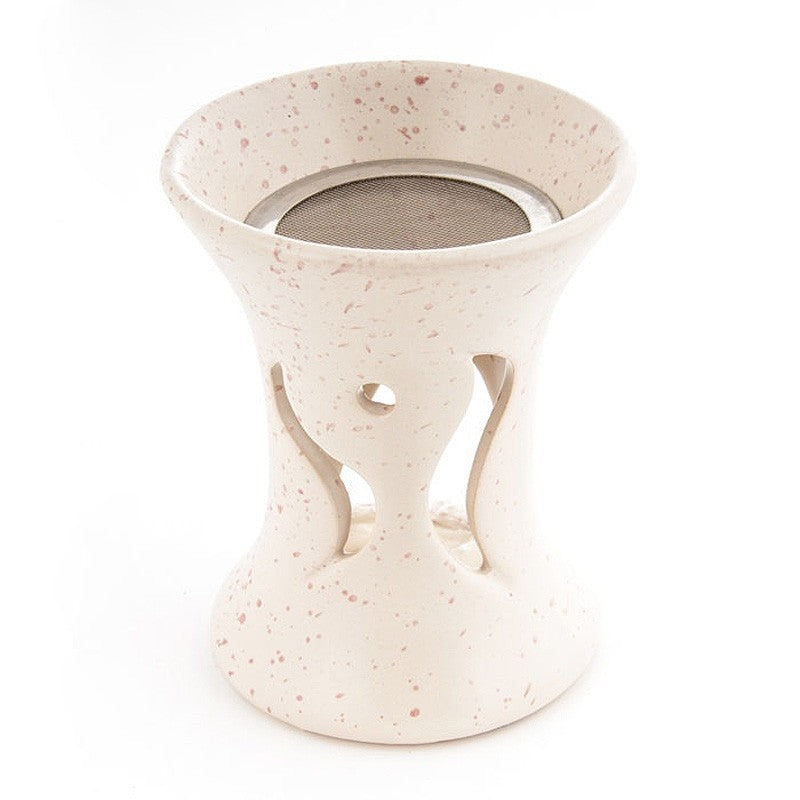 Räucher-Stövchen Flamme mit Sieb Keramik