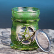 Pentagramm Speckstein 7cm Siebgefäss und