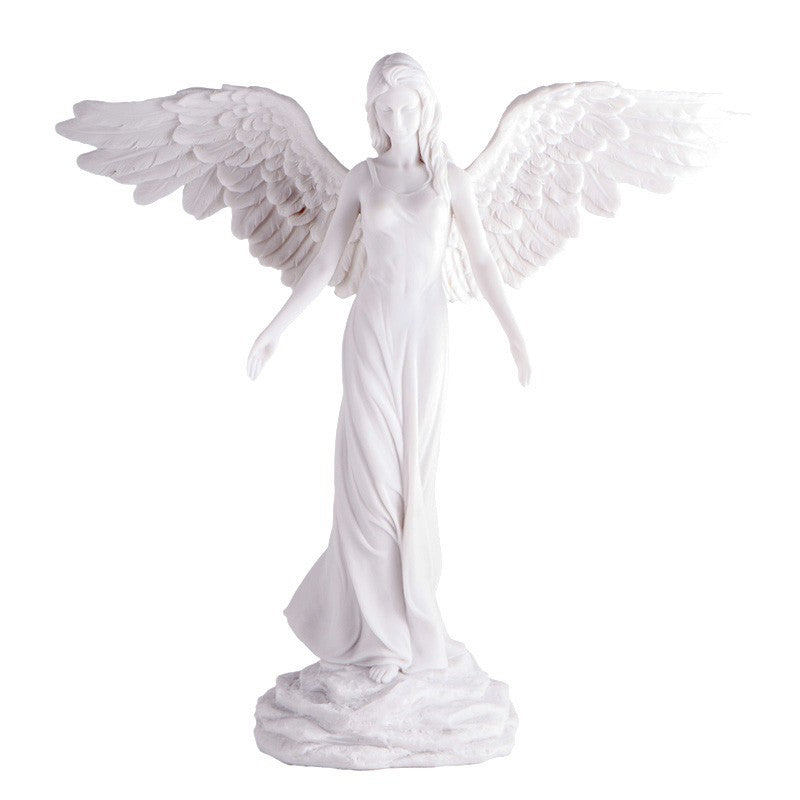 Statue Friedensengel in Weiss