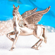 Statue Pegasus - Messing versilbert 10cm