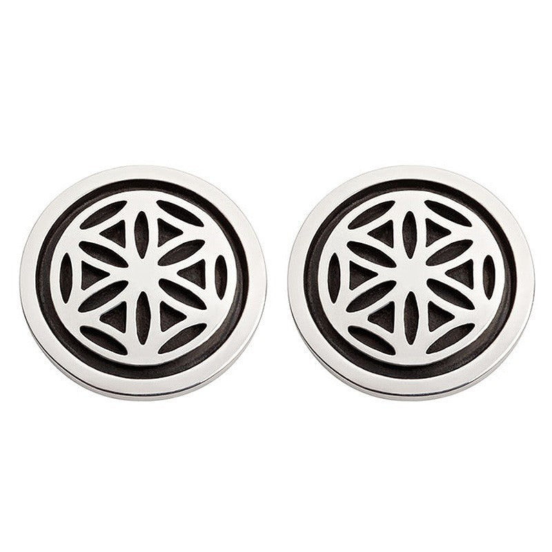 Collection inner Light - Blume des Lebens Ohrstecker - Silber