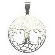 Lebensbaum Anhänger Edelstahl | silberfarben
