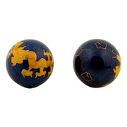 Qi Gong Kugeln - 40mm gelber Drache
