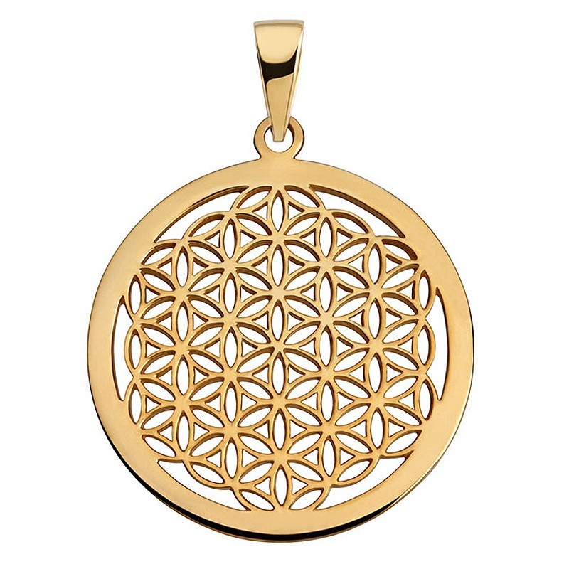 Collection inner Light - Blume des Lebens Anhänger - 30mm vergoldet
