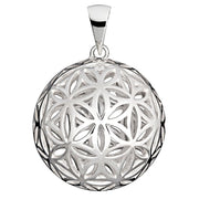 Collection inner Light - Raumblume des Lebens Anhänger - Silber 25mm