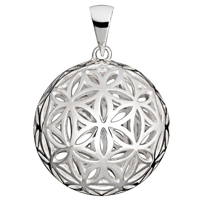 Collection inner Light - Raumblume des Lebens Anhänger - Silber 25mm