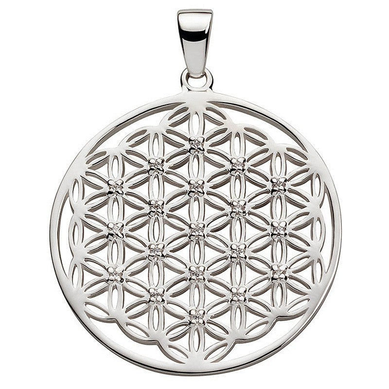 Collection inner Light - Powerblume des Lebens - Silber 30mm