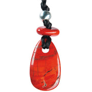 Kraftstein-Anhänger - Roter Jaspis - Willenskraft