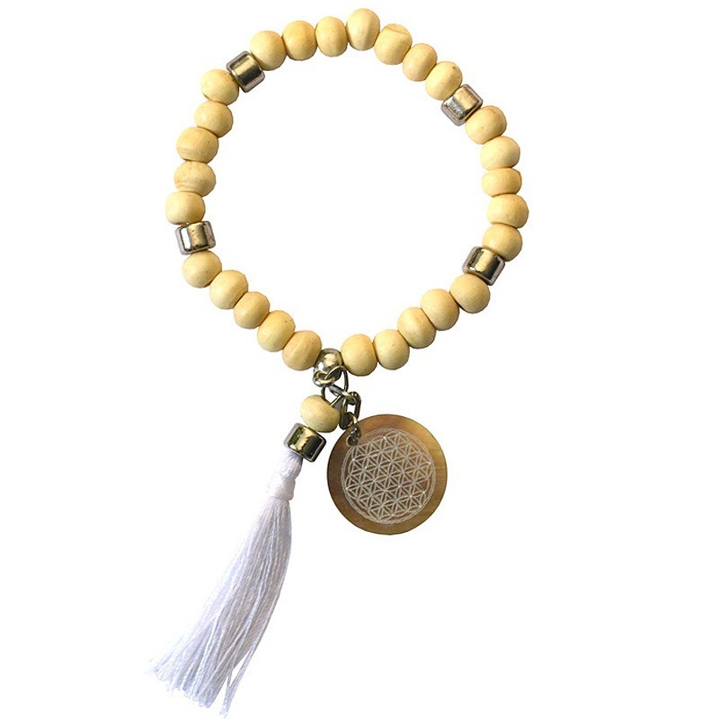 Armband Tikra Blume des Lebens natur