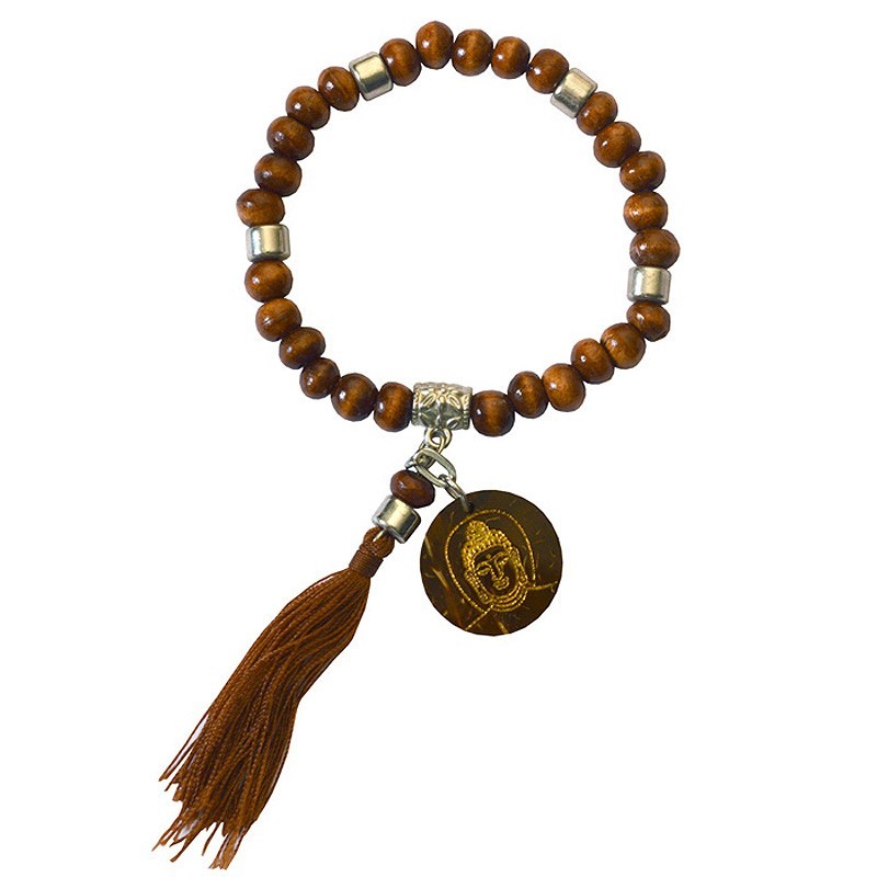 Armband Tikra Buddha braun