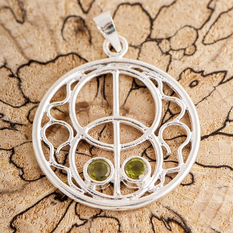 Anhänger Avalon - mit Peridot | 925 Sterling Silber