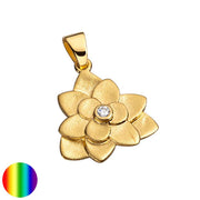 Collection inner Light - Symbolschmuck Anhänger - Herzlotus Zirkonia klar