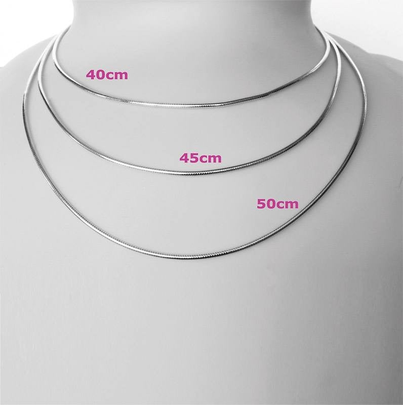 Schlangenkette - Silber 40cm Ø 2mm