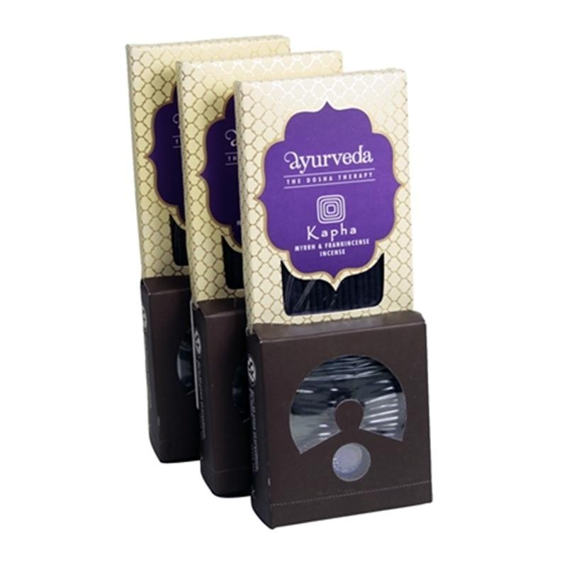 Ayurvedische Räucher Set - Myrrhe und Weihrauch  | Stäbchen und Kegel