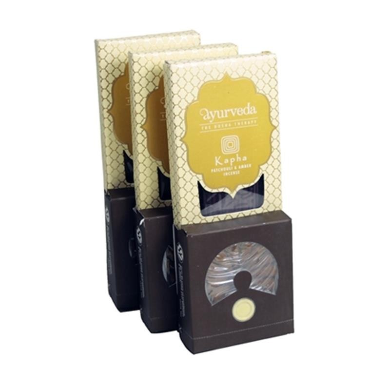 Ayurvedische Räucher Set - Patchouli & Bernstein | Stäbchen & Kegel