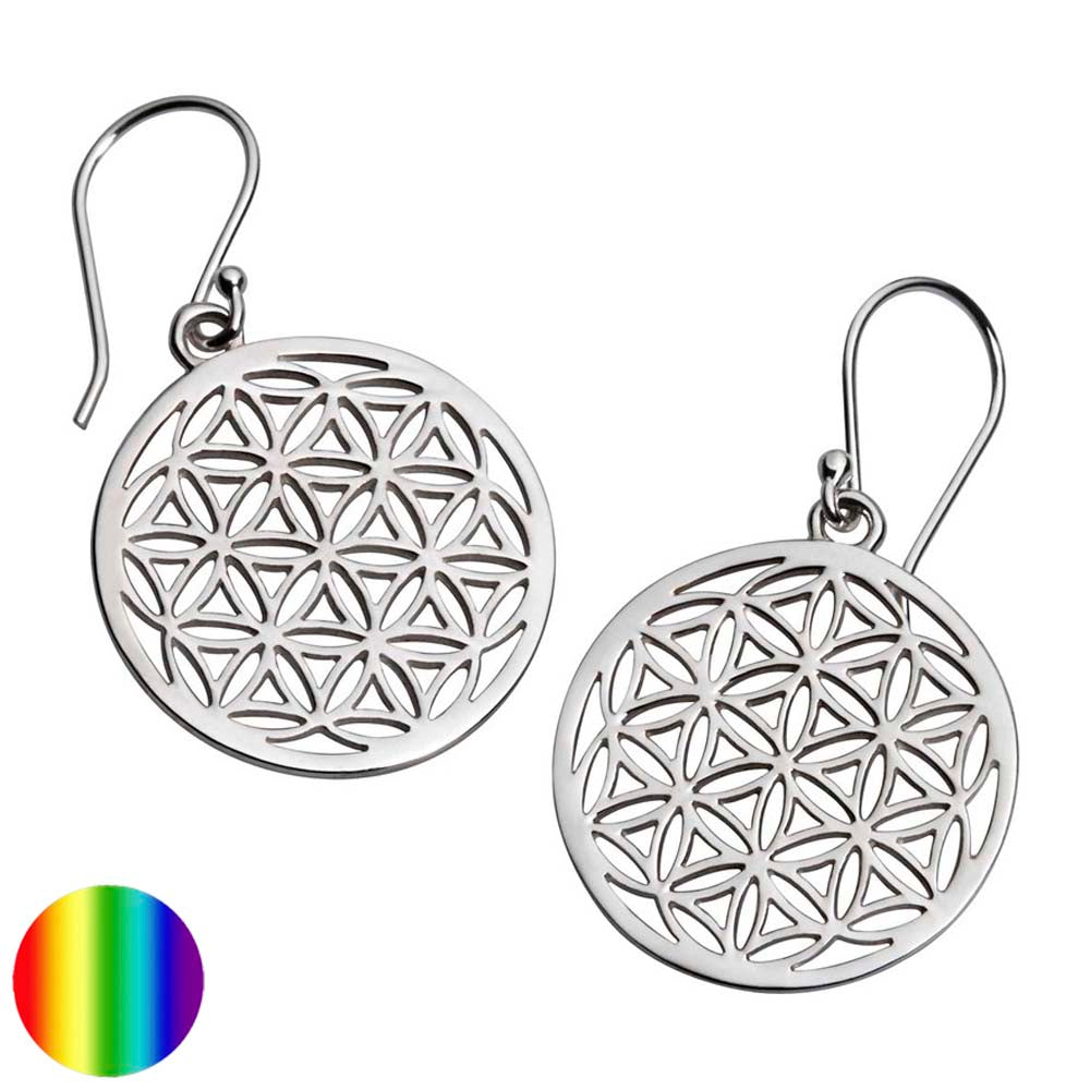 Collection inner Light - Blume des Lebens Ohrringe - Silber