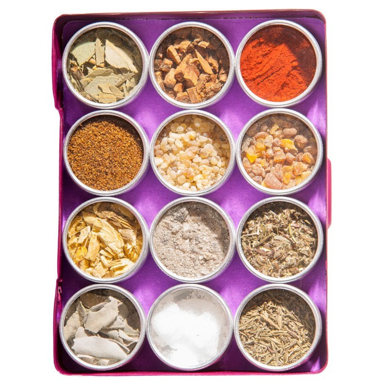 Räuchersortiment Reinigung und Schutz | 12 Döschen mit 30 Gramm