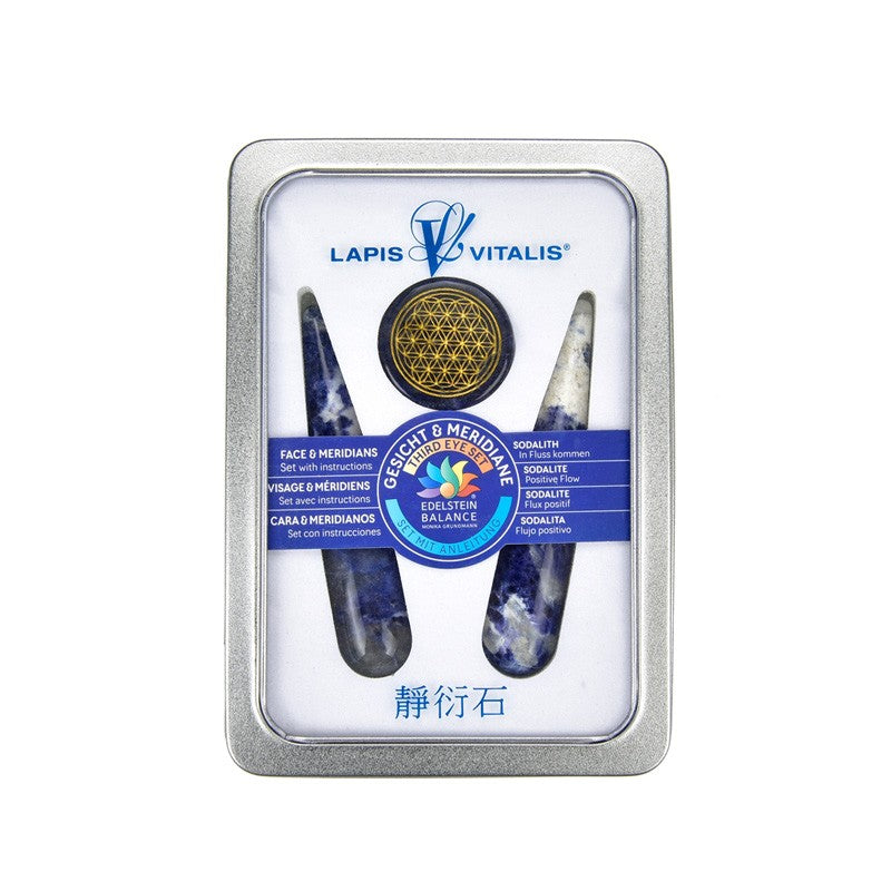 Meridian Massagegriffel - Sodalith - Set