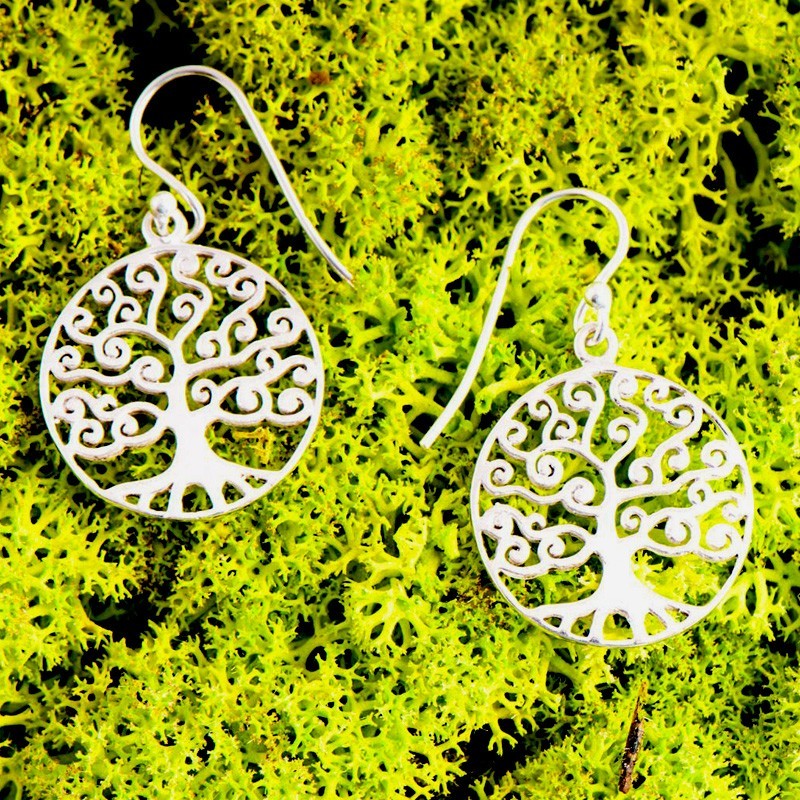 Ohrringe Yggdrasil 20mm | der Weltenbaum auch Lebensbaum