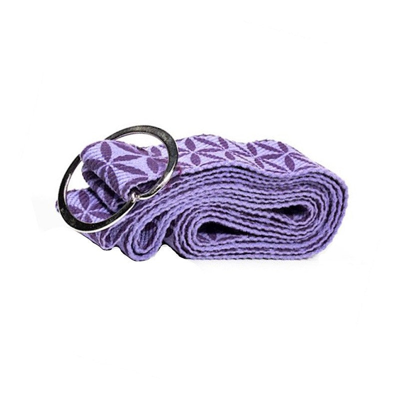 Yogagurt mit D-Ring - Blume des Lebens