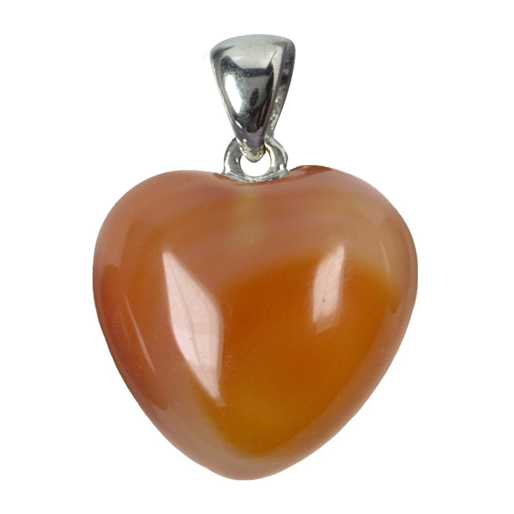 Herz Anhänger Carneol 20mm