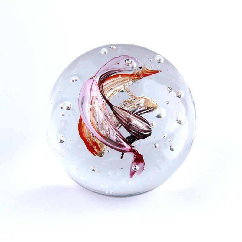 Traumkugel orange lila gold