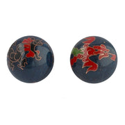 Qi Gong Kugeln 40mm Drache und Phönix blau