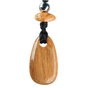 Kraftstein-Halskette - Versteinertes Holz - Erdung
