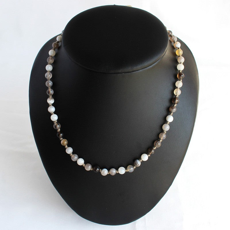 Halskette Achat Kugeln 6mm