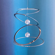 Windspiel Ringkreisel mit 2 Glaskugeln