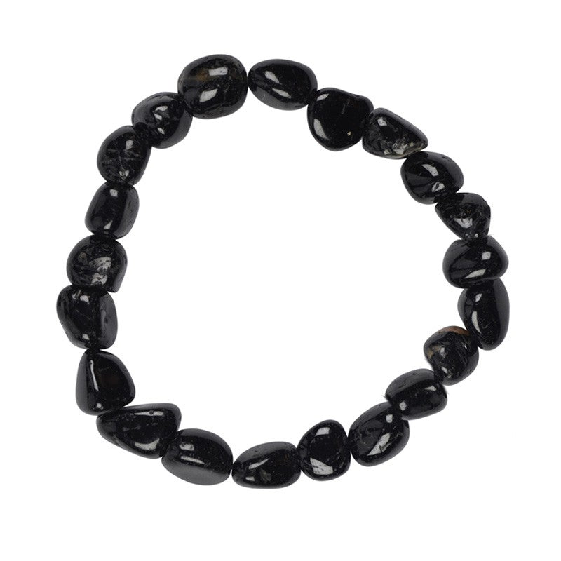Armband Nuggets 8-10mm schwarzer Turmalin