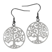 Ohrhänger Lebensbaum - Edelstahl 25mm