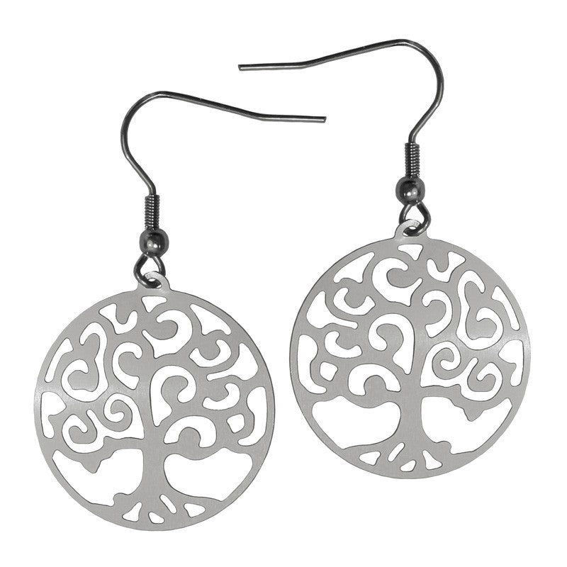 Ohrhänger Lebensbaum - Edelstahl 25mm