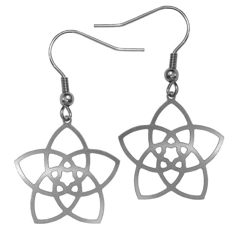 Ohrhänger Venusblume Edelstahl