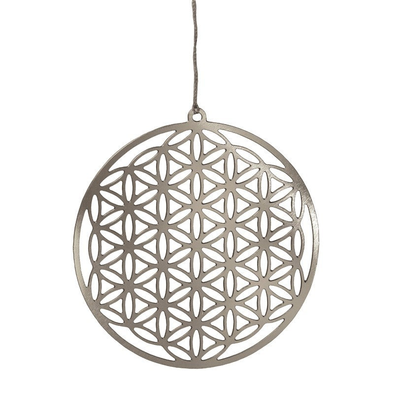 Kraftbild Blume des Lebens 3,8 cm - Edelstahl