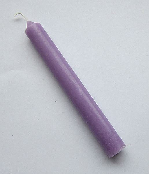 Stabkerze durchgefärbt - violett | für Rituale