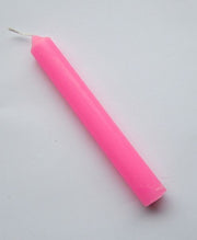 Stabkerze durchgefärbt - pink | für Rituale