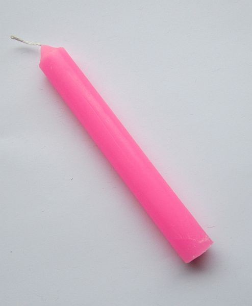 Stabkerze durchgefärbt - pink | für Rituale