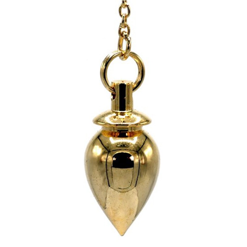 Zapfenpendel 25mm vergoldet | rundliche Form für gute Messresultate