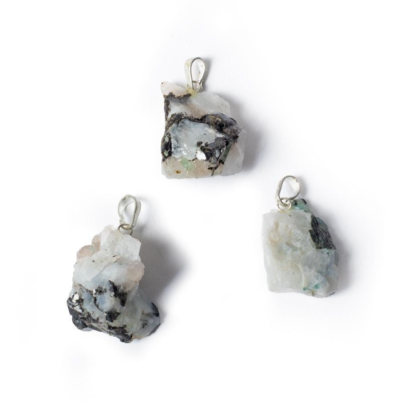 Edelstein-Anhänger - Mondstein roh