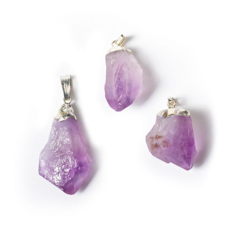 Edelstein-Anhänger Amethyst roh